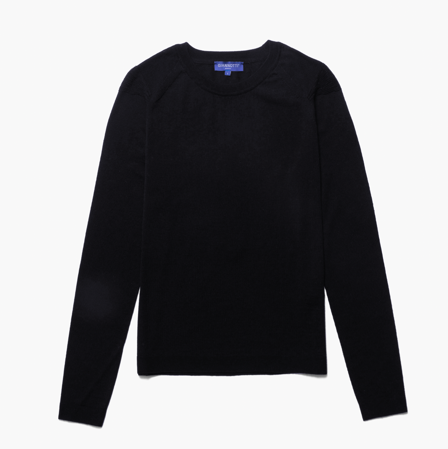 Natural Seamless Merino Crew-Black