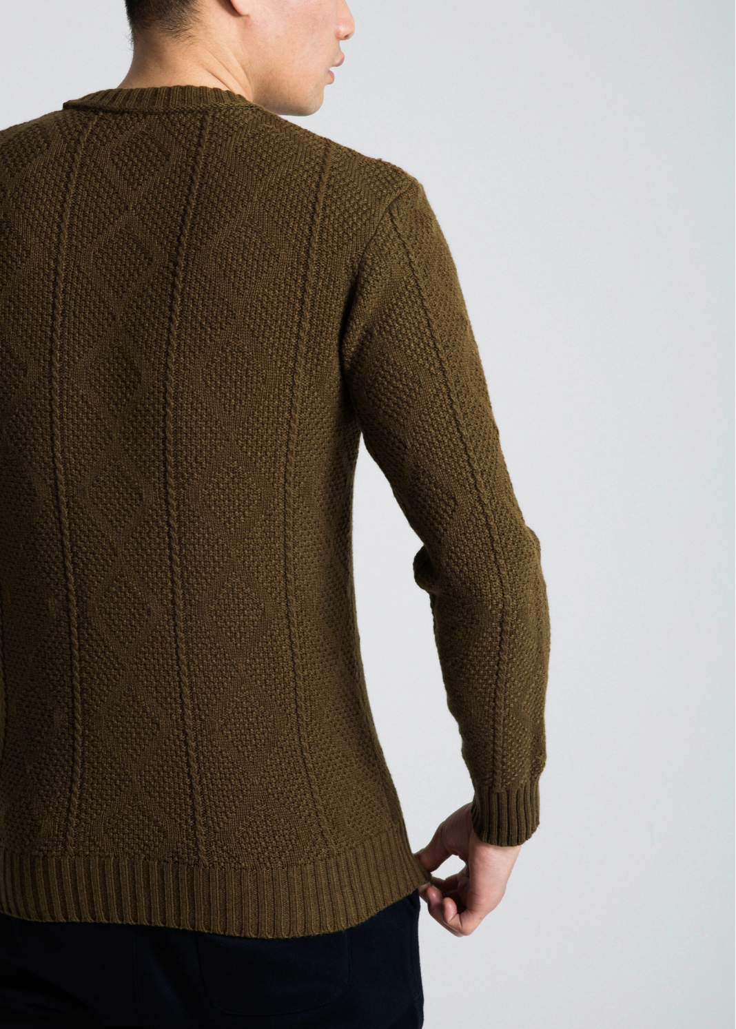 The Circular Cashmere Aran Sweater-Matcha.png