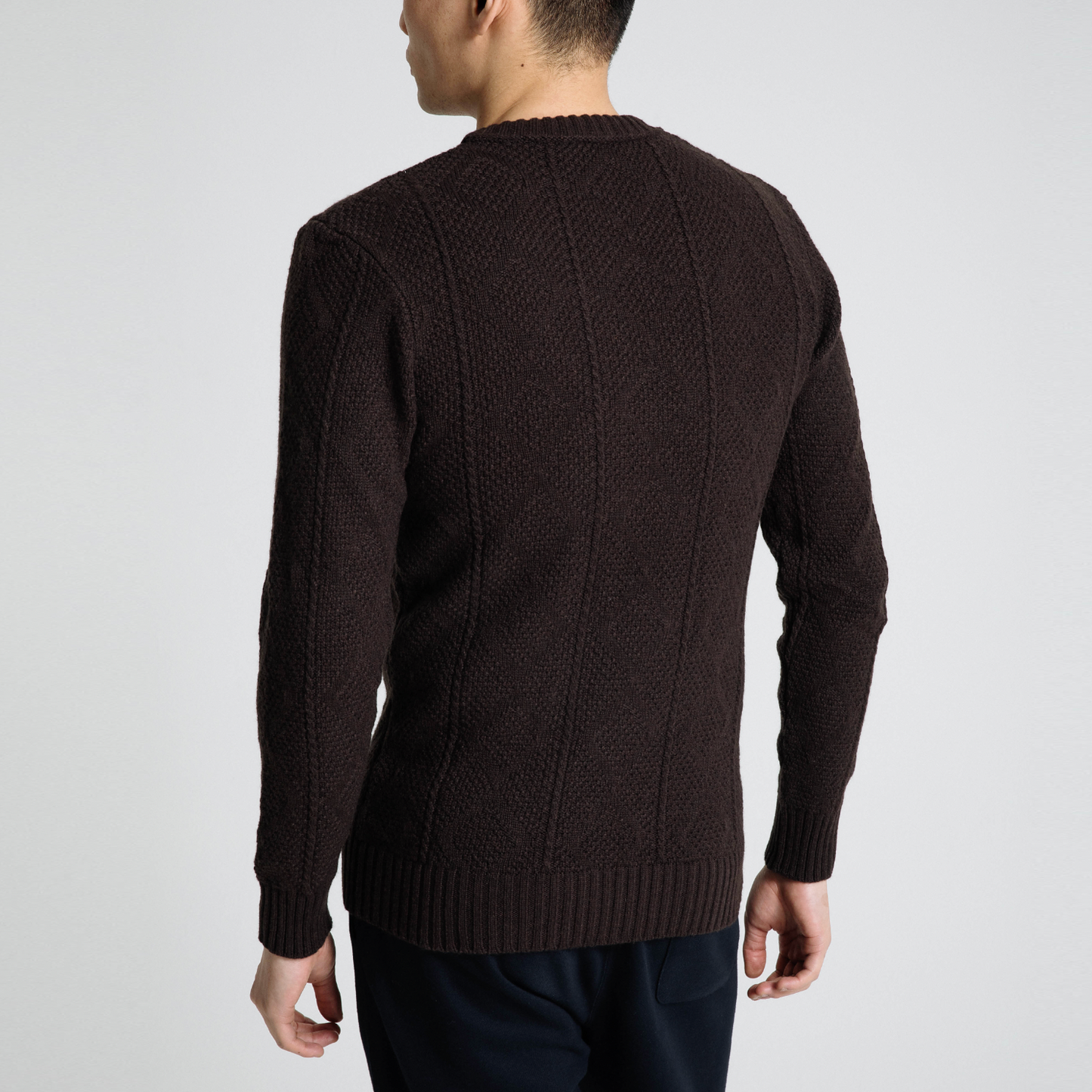 The Circular Cashmere Aran Sweater-Terra