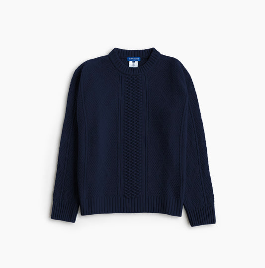 Circular Weekender Aran Sweater