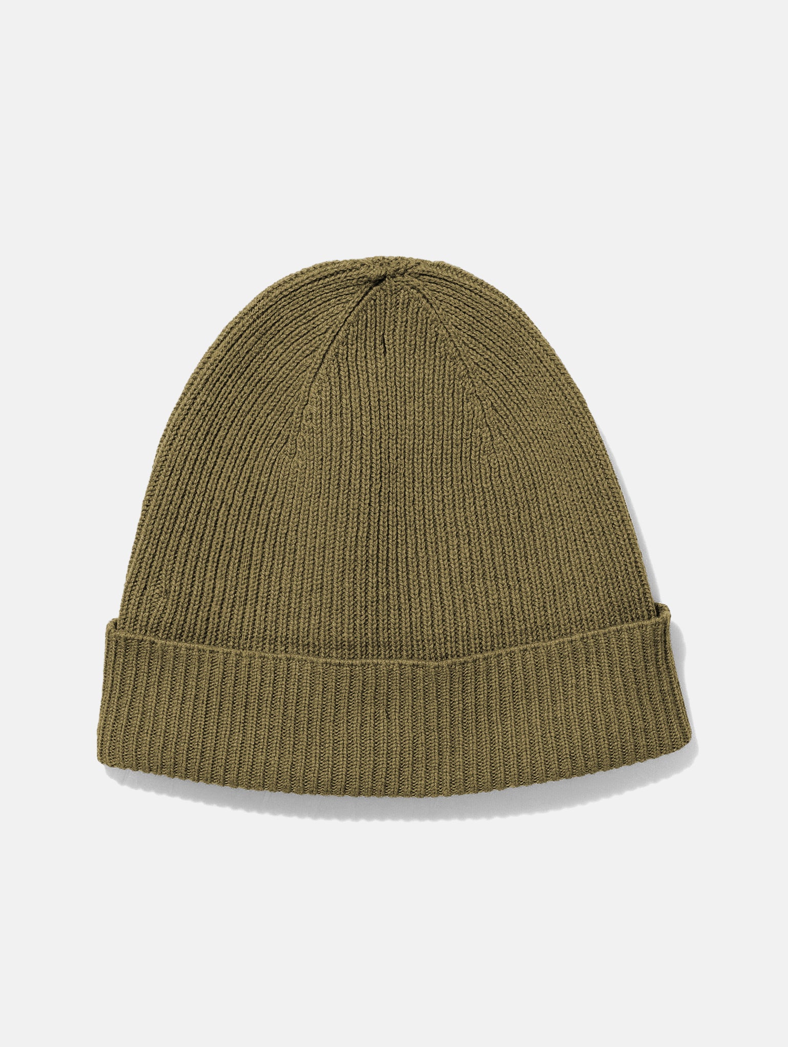 Cuffed Circular Cashmere Rib Hat Matcha