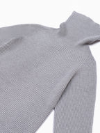 Rollneck Track Knit in Moon