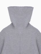Rollneck Track Knit in Moon