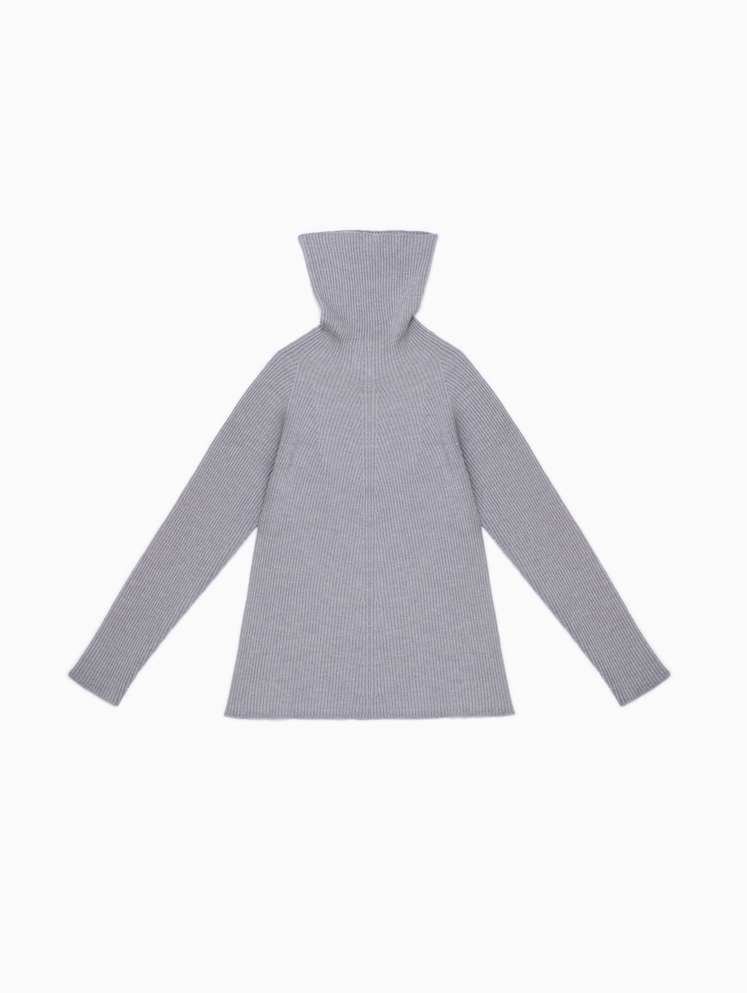 Rollneck Track Knit in Moon
