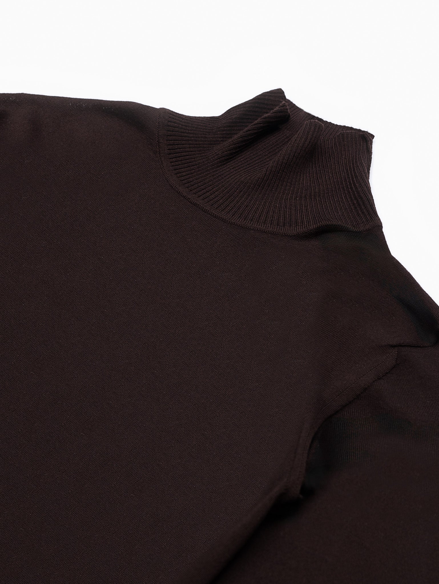 Sella Merino Turtleneck—Terra Brown