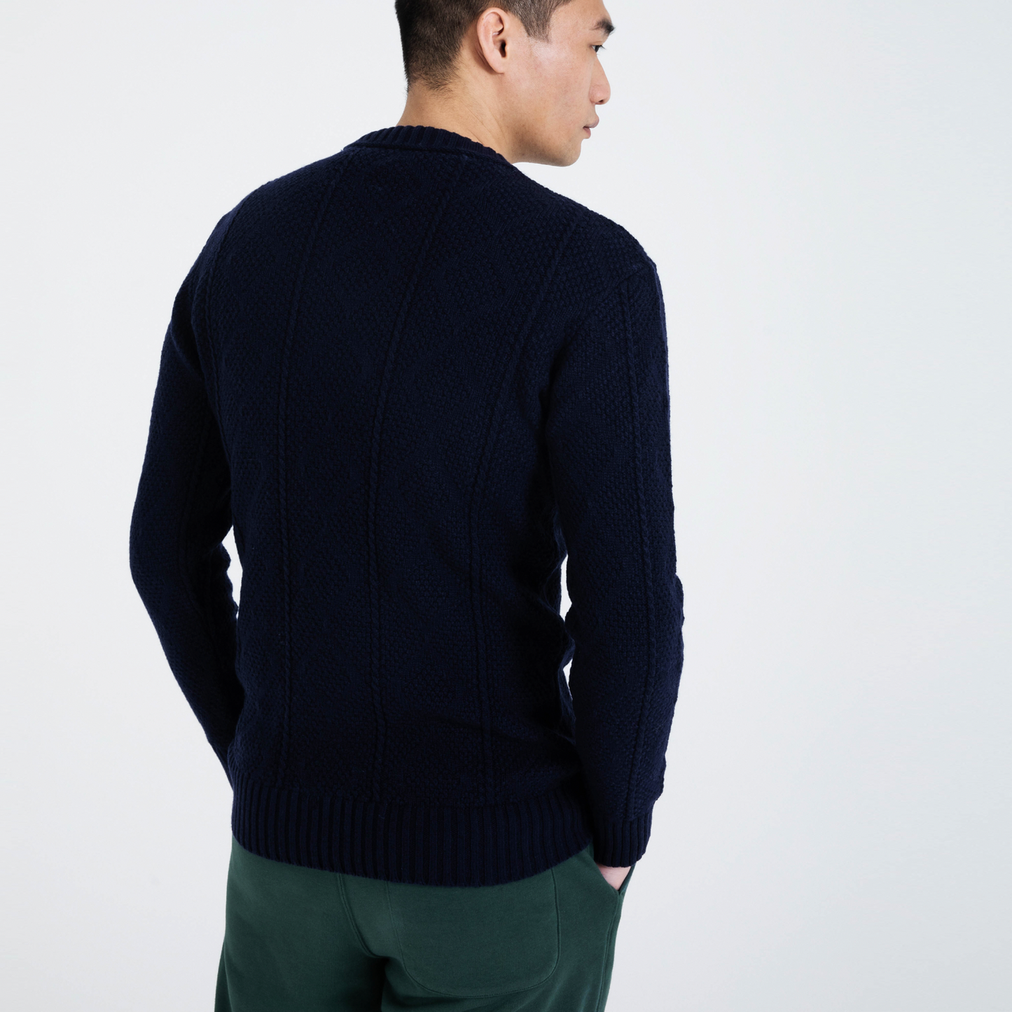 The Circular Cashmere Aran Sweater