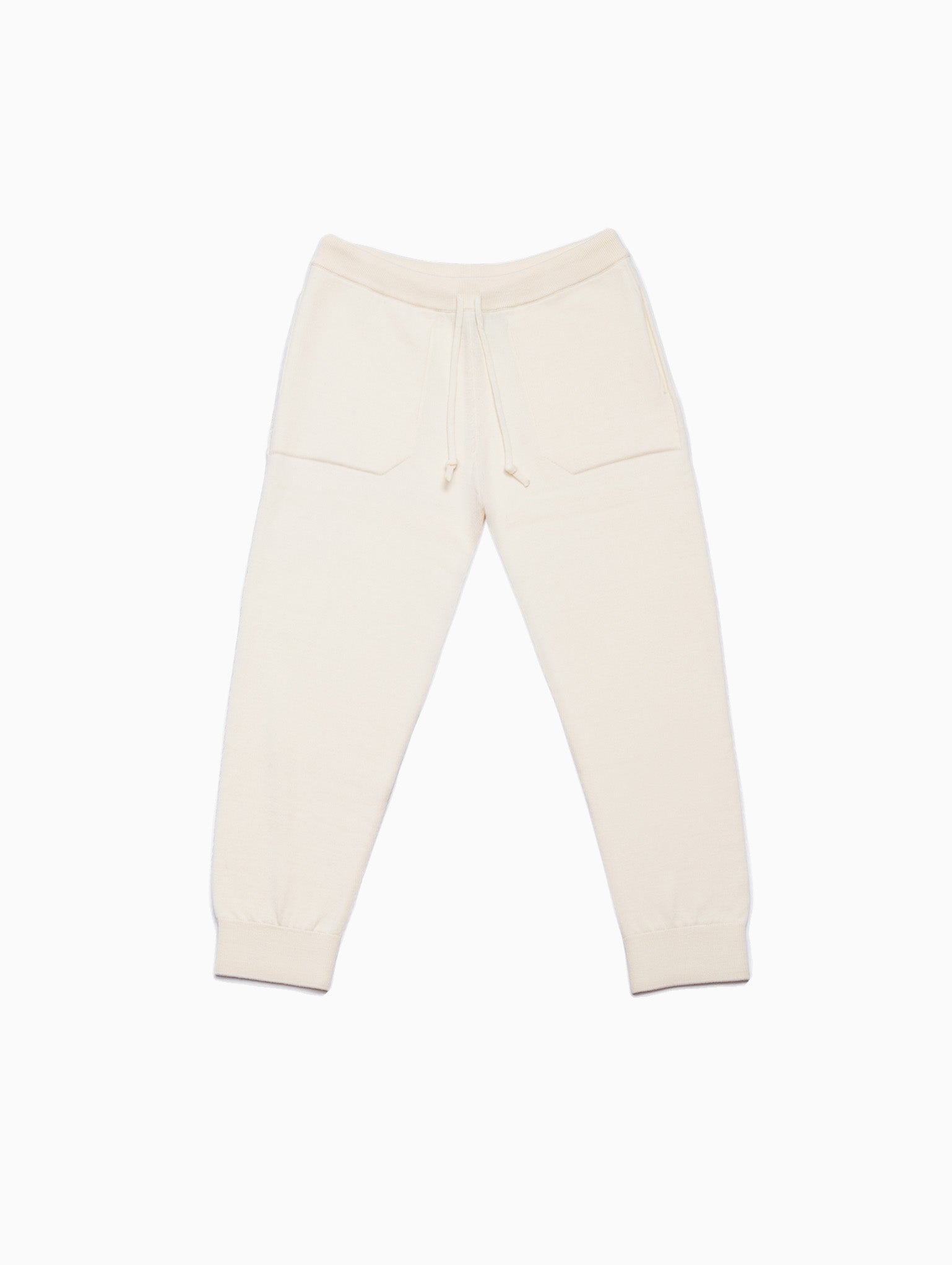 The Soft Merino Knit Jogger Oatmeal 1