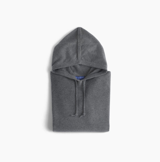 The Soft WarmBrew Knit Hoodie — Heathered Graphite