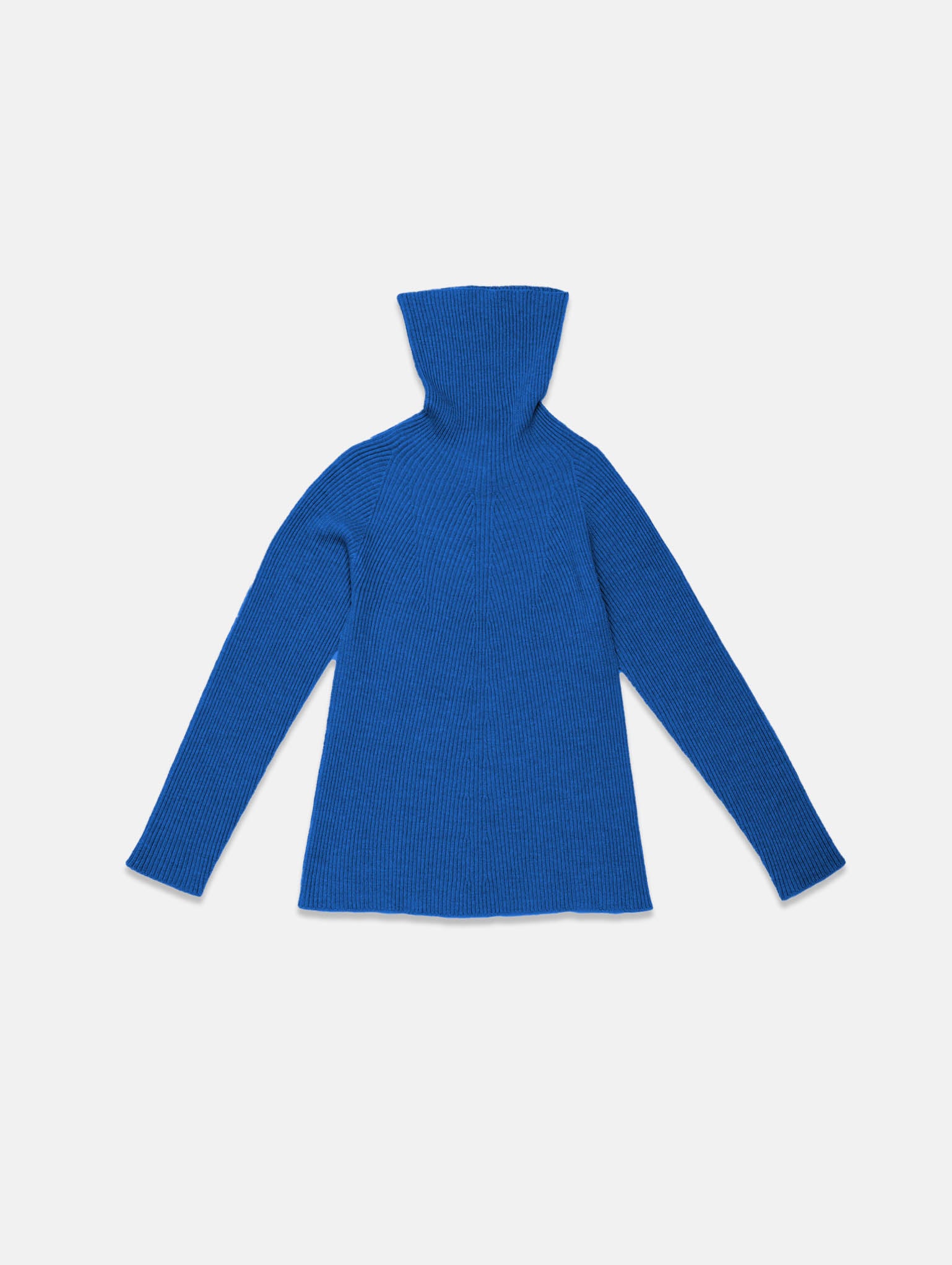 Rollneck Track Knit in Betty Blue