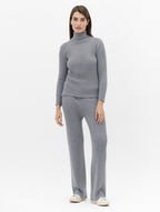 Rollneck Track Knit in Moon