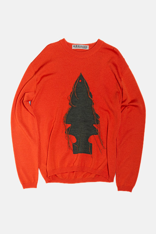 "Magic Tree" Intarsia Knit Tee 【Archive】