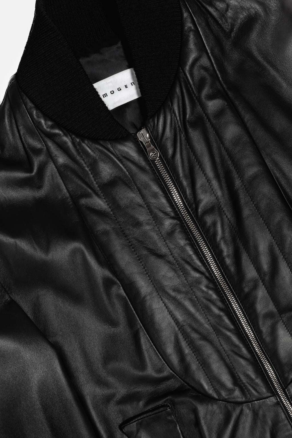 Inflated Leather Bomber 【Archive】