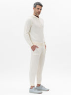 The Wool Knit Hoodie in Oatmealgiannotti-monaco-jogger-laine-maille-mérinos-oatmeal