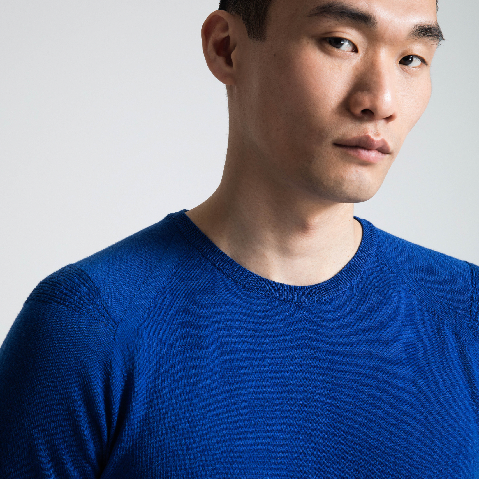 Men's Natural ZQ Merino Tee-Betty Blue